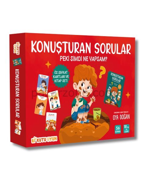 Konuşturan Sorular – Peki Şimdi Ne Yapsam? (Öz Şefkat Kartları ve Kitap Seti)