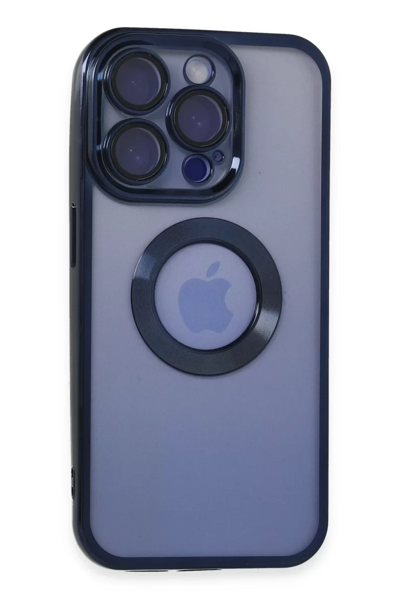 Newface Apple iPhone 15 Pro Max Kılıf Slot Silikon - Lacivert
