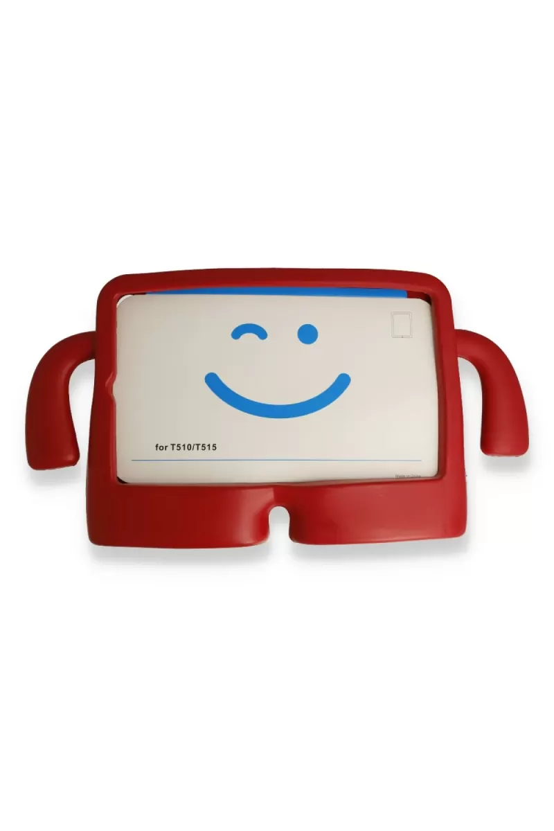 Newface Apple iPad 2022 10.9 (10.nesil) Kılıf Karakter Tablet Silikon - Kırmızı