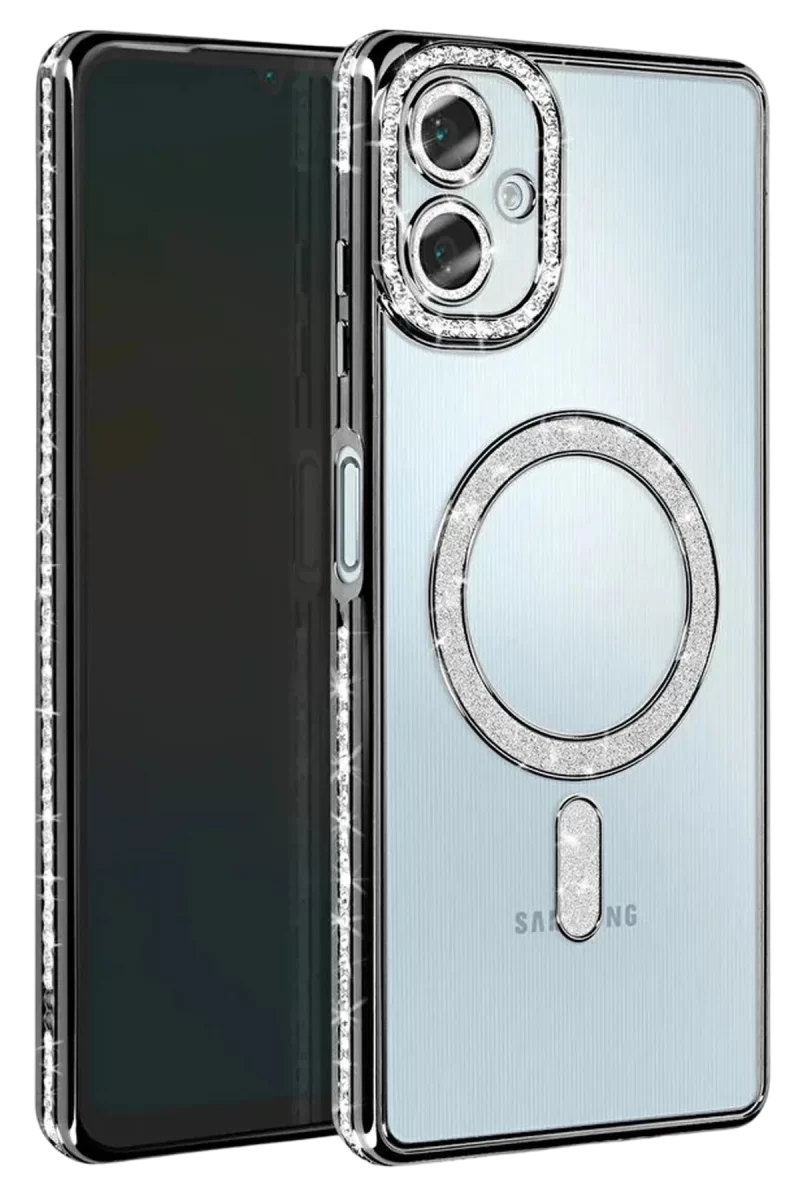 Newface Samsung Galaxy A07 4G Joke Simli Magneticsafe Kılıf - Siyah
