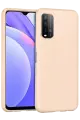 Newface Xiaomi Redmi 9T Kılıf Nano içi Kadife Silikon - Pudra