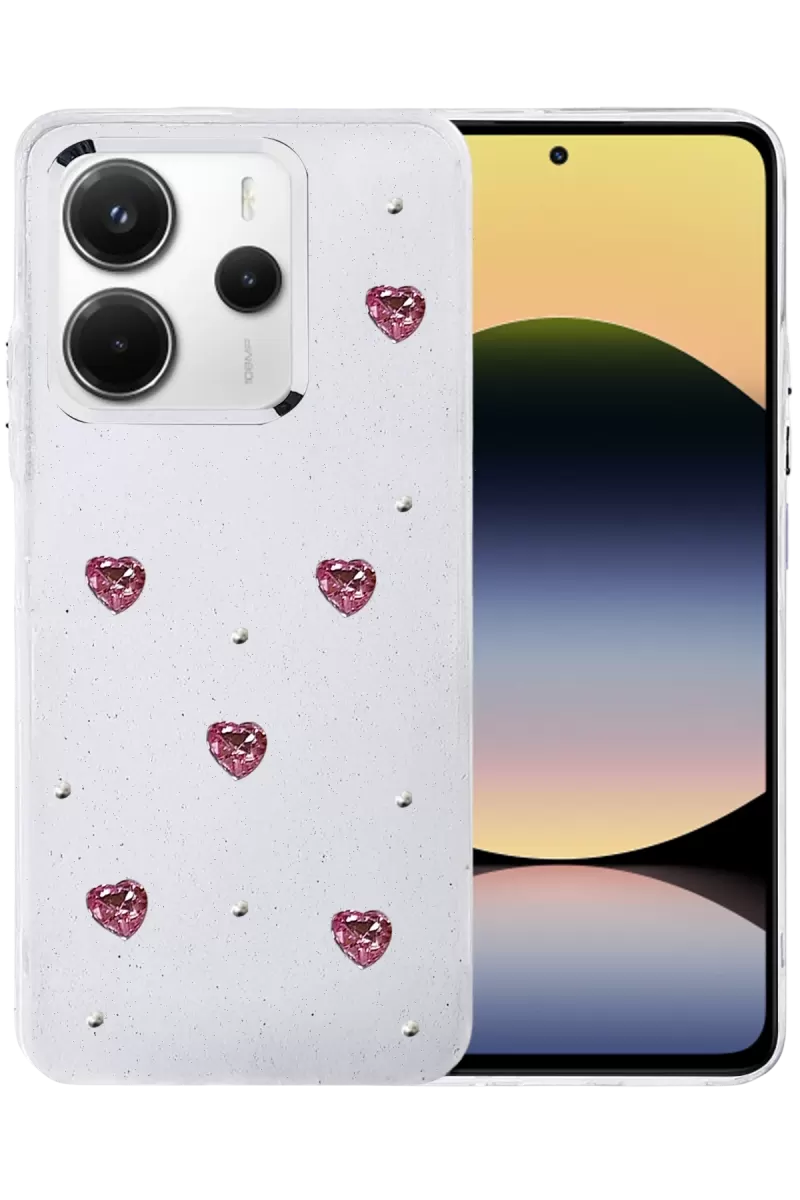 Newface Xiaomi Redmi Note 14 4G Fiyonk Desenli Kapak - Desen 3