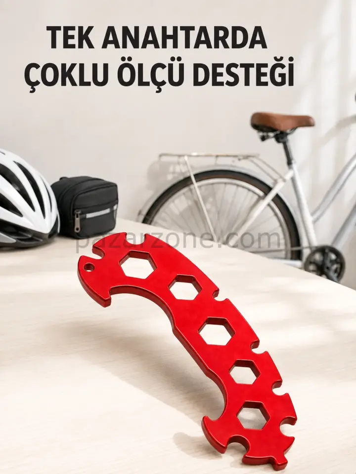 Çok Amaçlı Bisiklet Anahtarı 6-17 mm Çok Fonksiyonlu Bisiklet Tamir Anahtarı