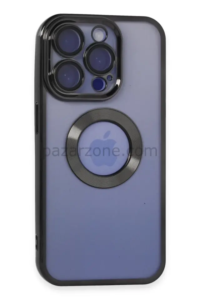 Newface Apple iPhone 15 Pro Max Kılıf Slot Silikon - Siyah