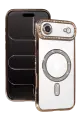 Newface Apple iPhone 17 Air Joke Simli Magneticsafe Kılıf - Gold
