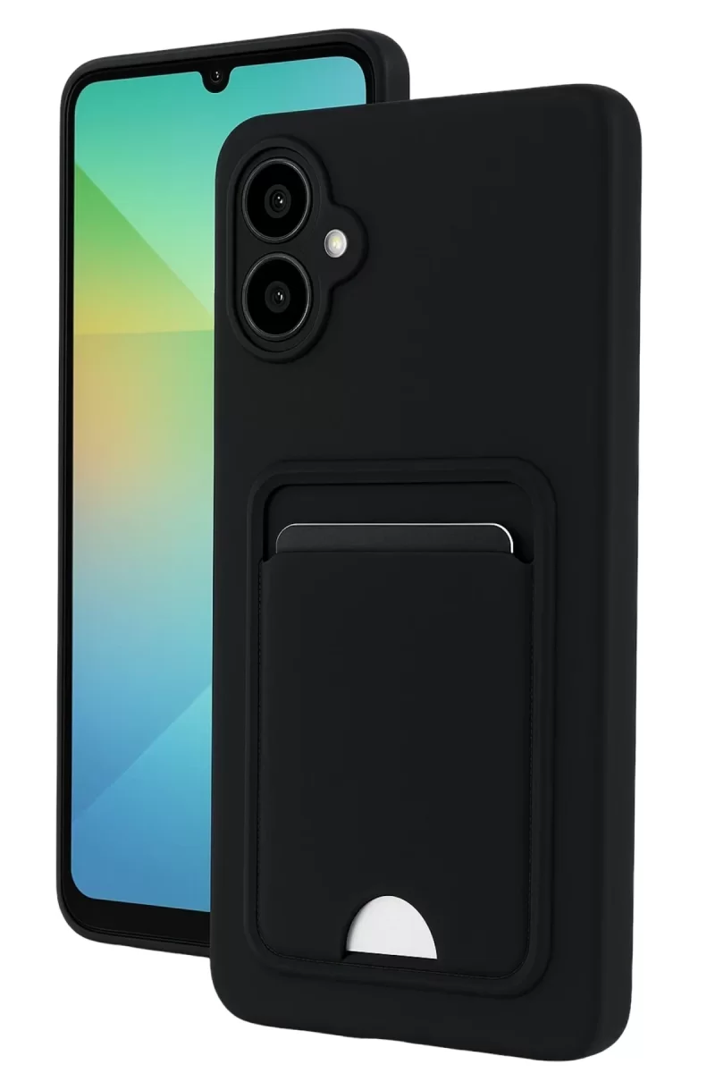 Newface Samsung Galaxy A07 4G Kelvin Kartvizitli Silikon - Siyah