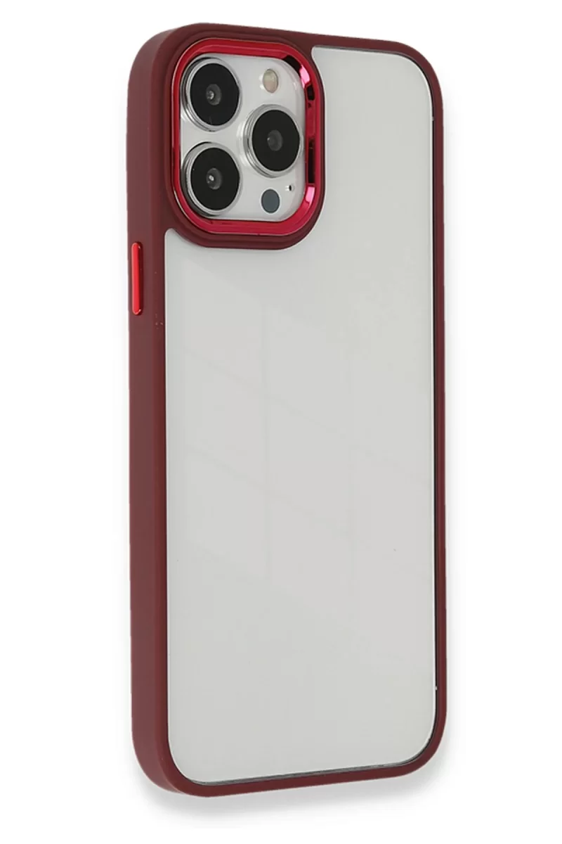 Newface Apple iPhone 13 Pro Kılıf Dora Kapak - Kırmızı
