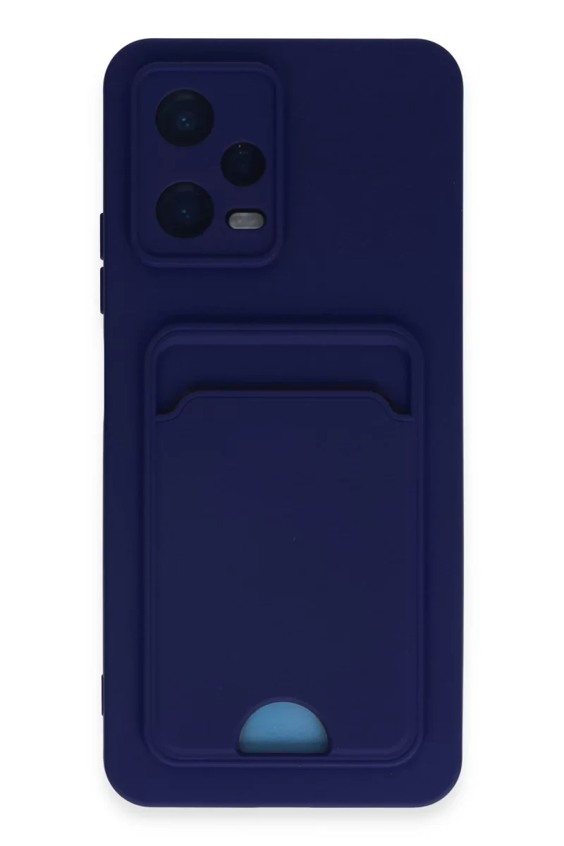 Newface Xiaomi Poco X5 5G Kılıf Kelvin Kartvizitli Silikon - Lacivert