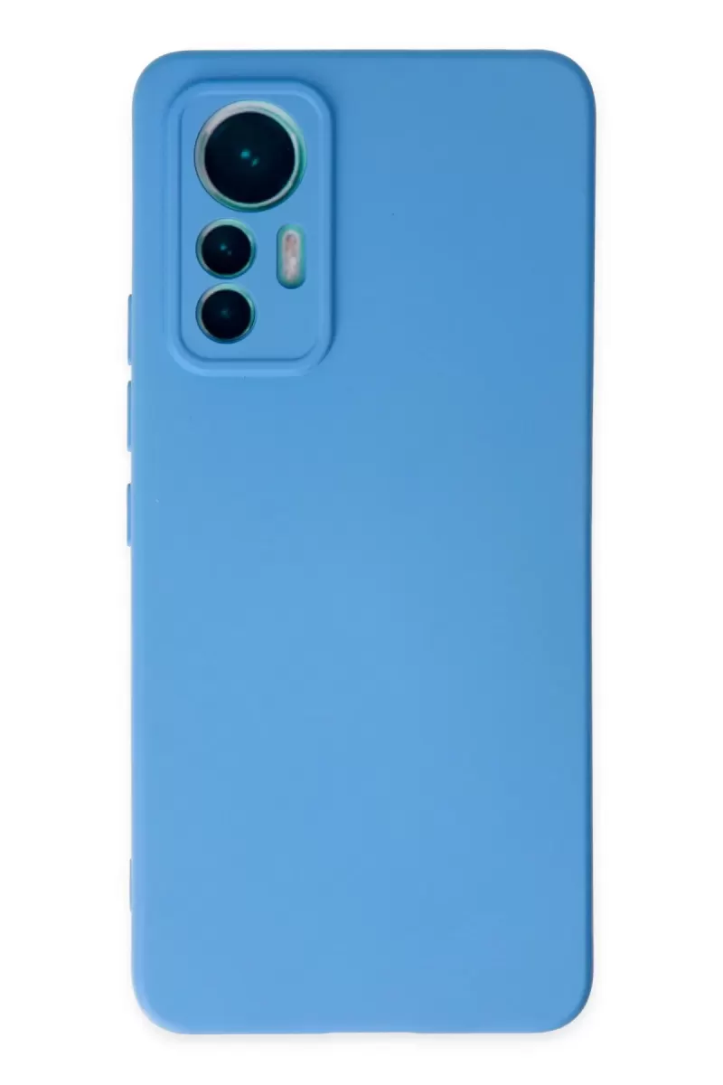Newface Xiaomi Mi 12 Lite Kılıf Nano içi Kadife Silikon - Mavi