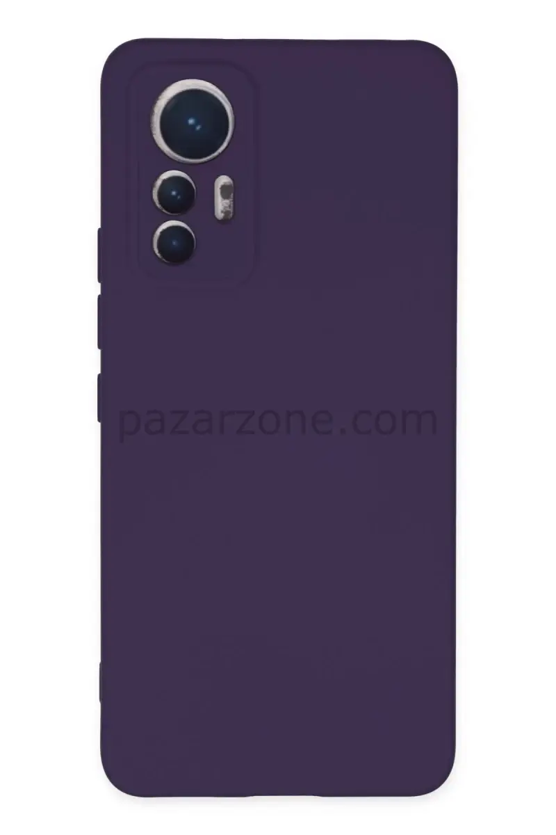 Newface Xiaomi Mi 12 Lite Kılıf Nano içi Kadife Silikon - Mor