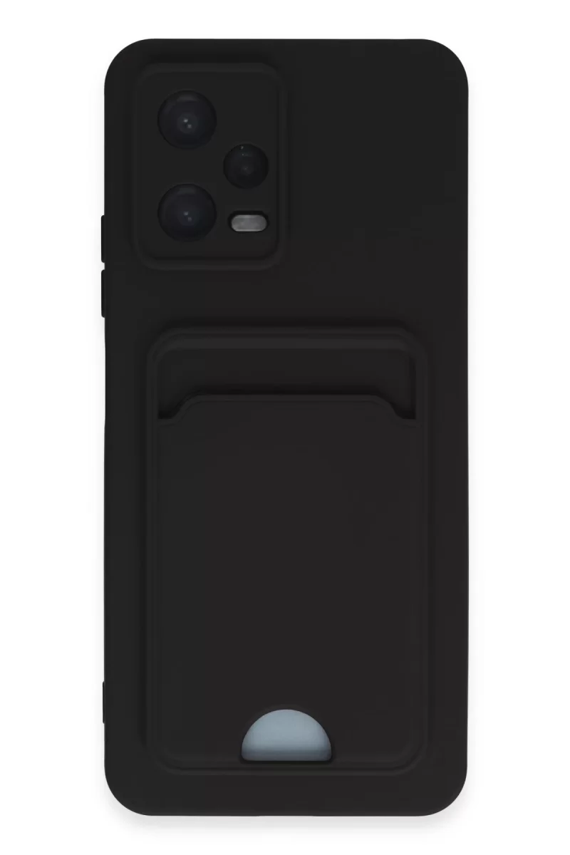 Newface Xiaomi Poco X5 5G Kılıf Kelvin Kartvizitli Silikon - Siyah