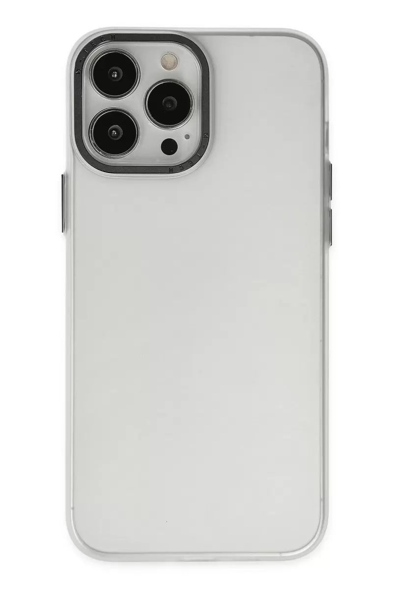 Newface Apple iPhone 14 Pro Kılıf Modos Metal Kapak - Şeffaf
