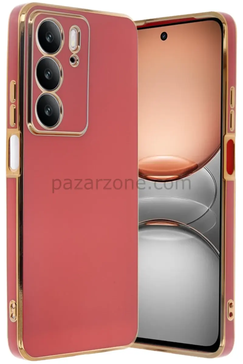 Newface Realme C75 4G Kılıf Volet Silikon - Kırmızı