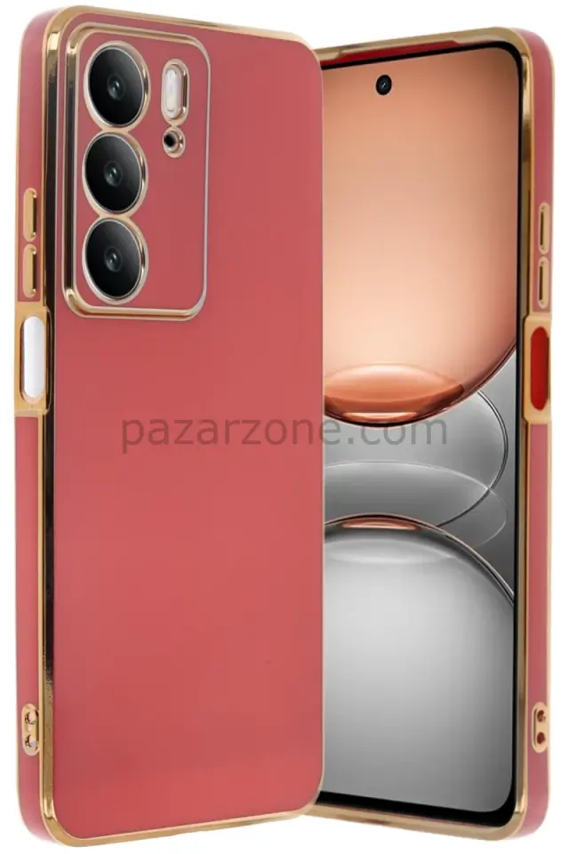Newface Realme C75 4G Kılıf Volet Silikon - Kırmızı