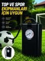 Çok Amaçlı Taşınabilir Hava Pompası Araç Bisiklet Top Lastik Şişirme Pompası