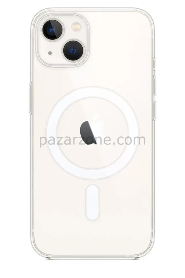 Newface Apple iPhone 15 Plus Kılıf Pc Real Magsafe Kapak - Şeffaf