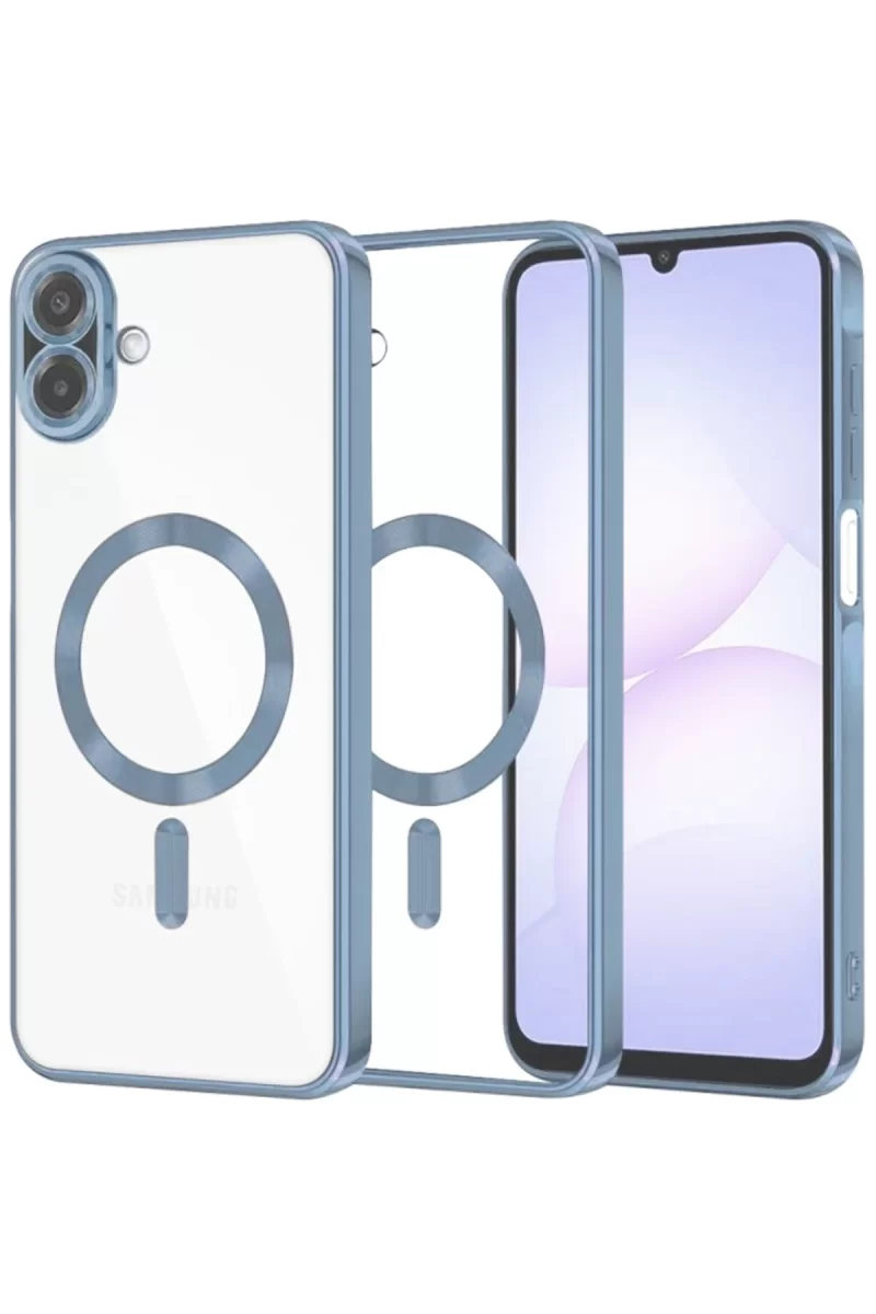 Newface Samsung Galaxy A07 4G Kross Magneticsafe Kapak - Sierra Blue