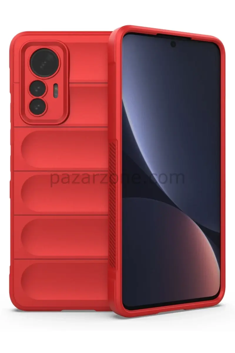 Newface Xiaomi Mi 12 Lite Kılıf Optimum Silikon - Kırmızı