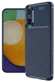 Newface Oppo A60 Kılıf Auto Focus Karbon Kapak - Lacivert