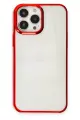 Newface Apple iPhone 13 Pro Kılıf Element Silikon - Kırmızı