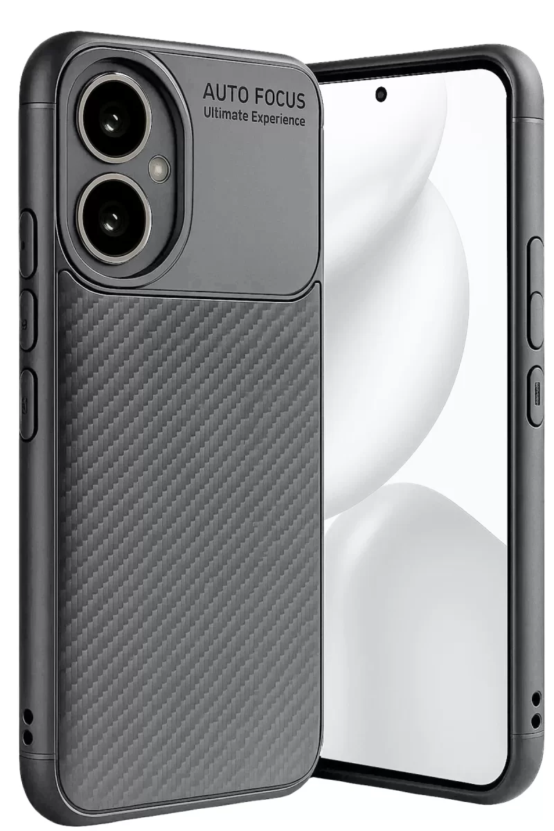 Newface Honor 400 Kılıf Auto Focus Karbon Kapak - Gri