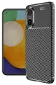 Newface Oppo A60 Kılıf Auto Focus Karbon Kapak - Siyah