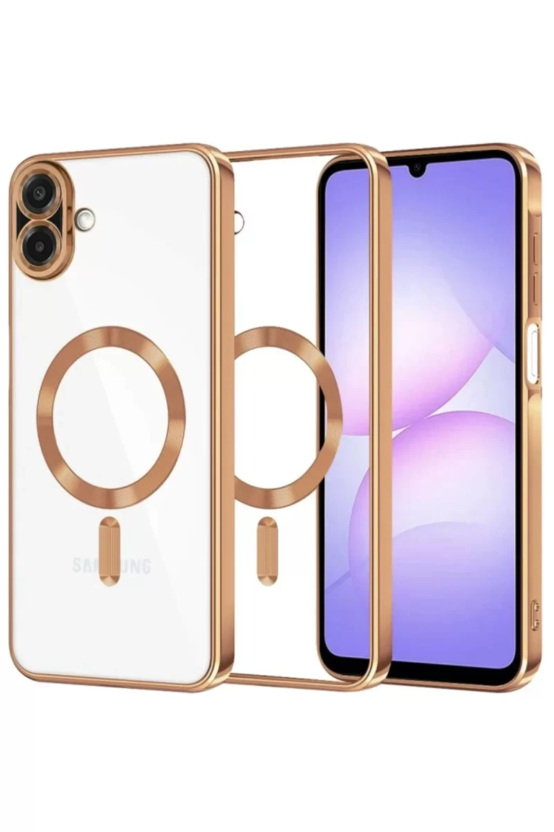 Newface Samsung Galaxy A07 4G Kross Magneticsafe Kapak - Çöl Titanyum