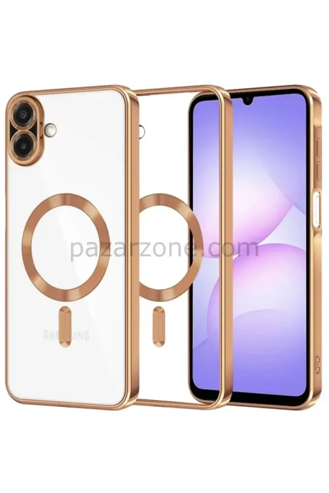 Newface Samsung Galaxy A07 4G Kross Magneticsafe Kapak - Çöl Titanyum