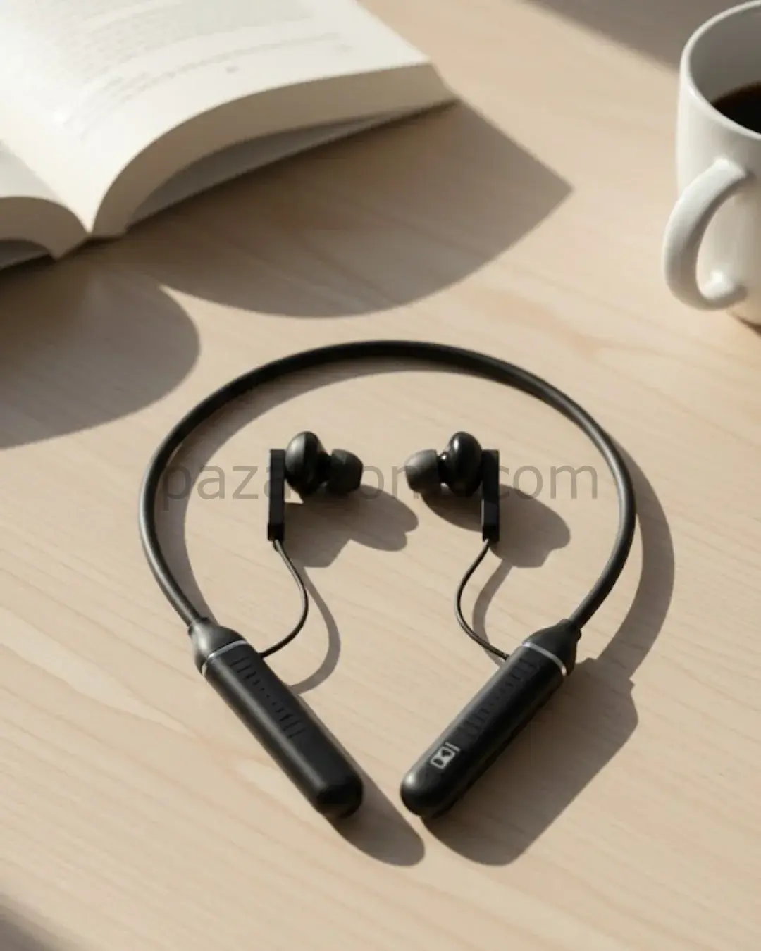 Uzun Süre Kullanımlı Kablosuz Boyun Askılı Stereo Kulaklık Güçlü Bas ve Net Ses