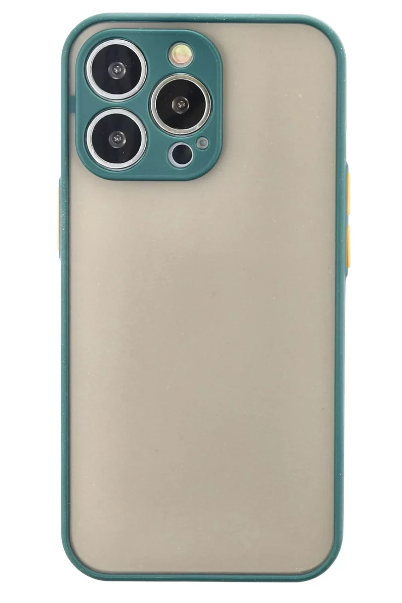 Newface Apple iPhone 14 Pro Kılıf Montreal Silikon Kapak - Yeşil