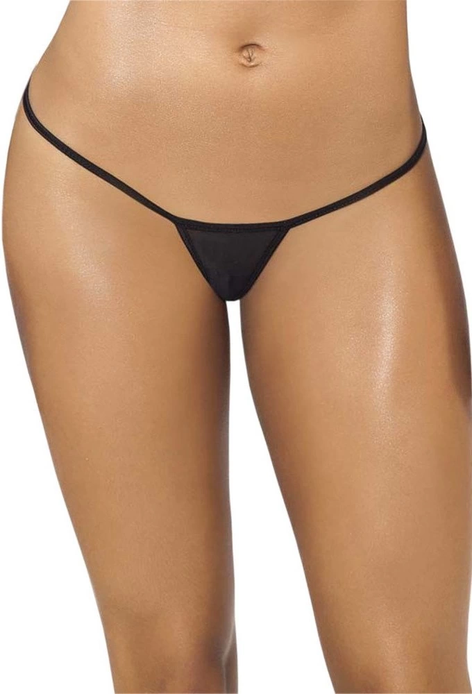 Siyah Transparan Tül String Tanga Tm1114