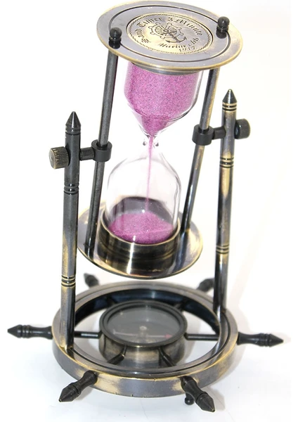 Pirinç Dümen Ve Pusula Tasarımı Tabanlı Kum Saati