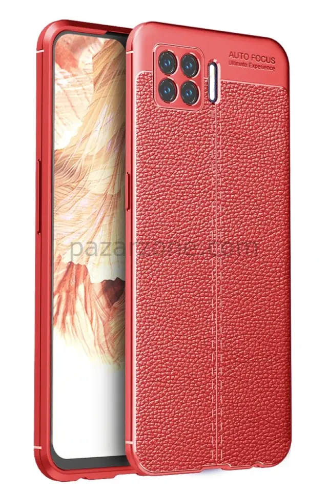 Newface Oppo A73 Kılıf Auto Focus Kapak - Kırmızı