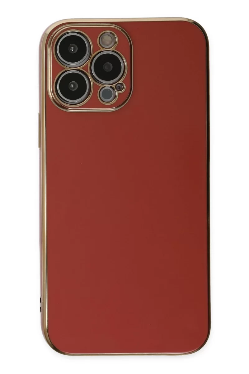 Newface Apple iPhone 15 Pro Max Kılıf Volet Silikon - Kırmızı