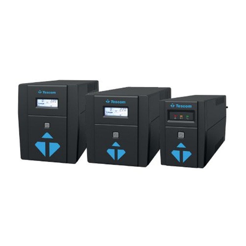 TESCOM LEOAP 1500VA 1F/1F (2X9AH) 5/10DK LCD LINE INTERAKTIF UPS