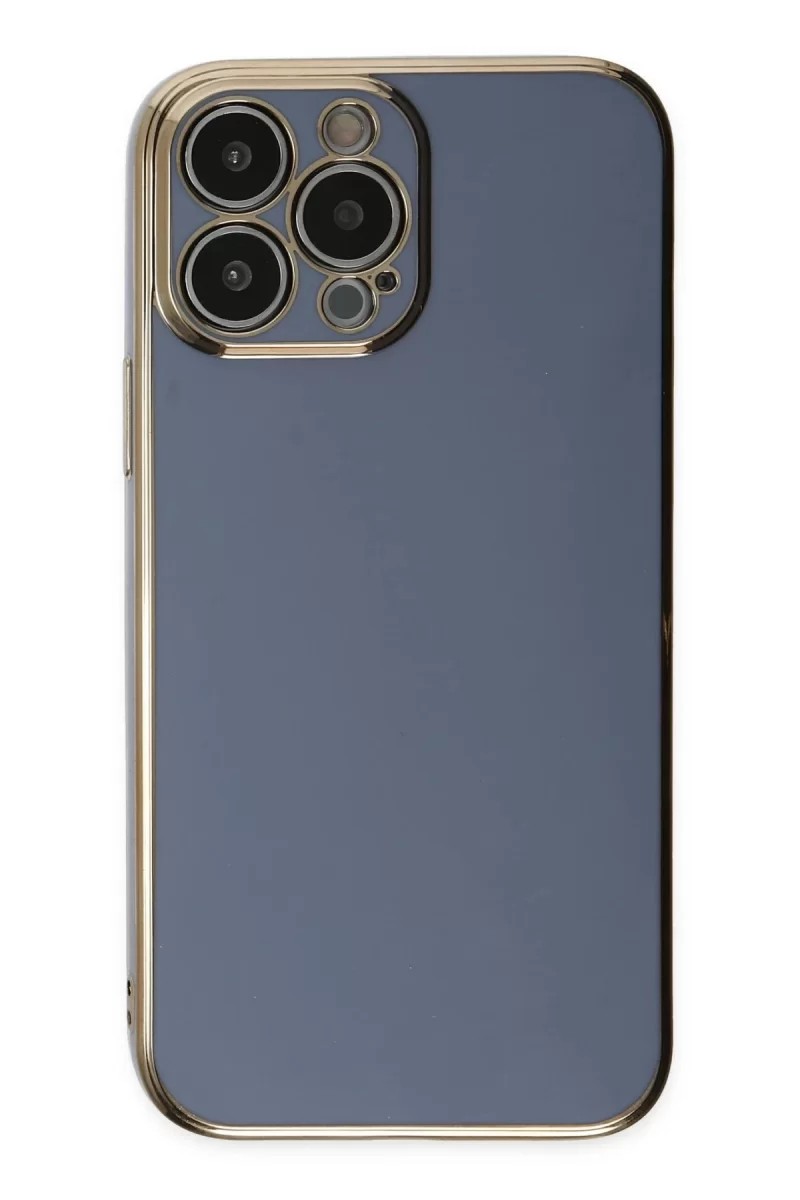Newface Apple iPhone 15 Pro Max Kılıf Volet Silikon - Mavi