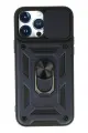Newface Apple iPhone 13 Pro Kılıf Pars Lens Yüzüklü Silikon - Lacivert
