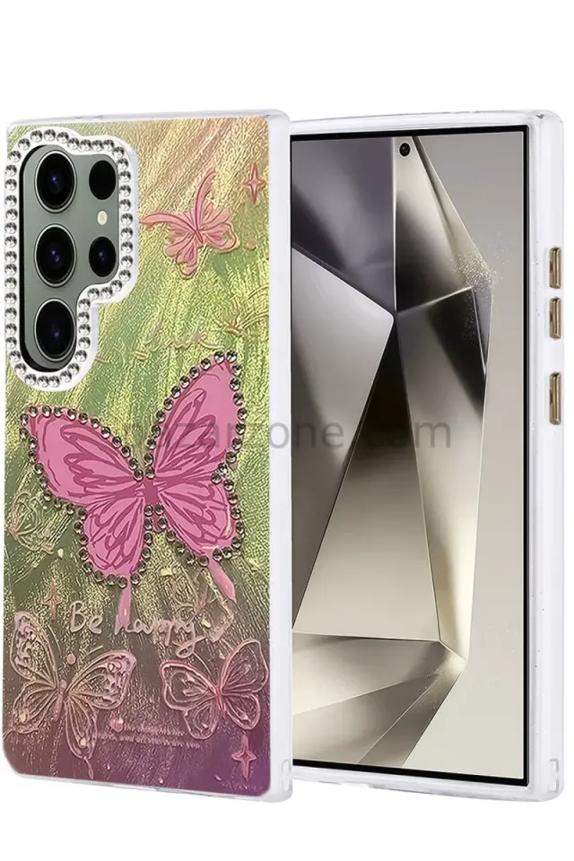 Newface Samsung Galaxy S24 Ultra Kılıf Blade Aynalı Desenli Kapak - Desen 5