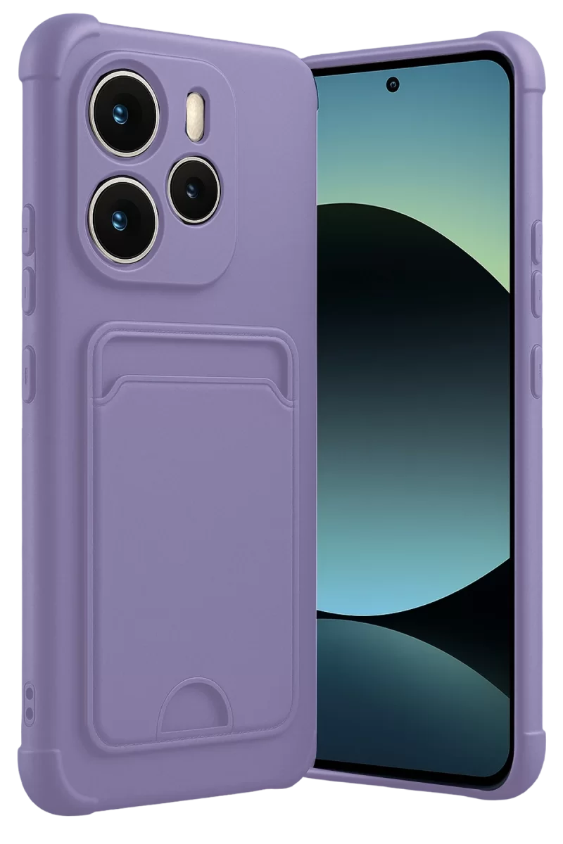 Newface Xiaomi Redmi Note 14 4G Kelvin Kartvizitli Silikon - Lila