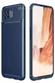 Newface Oppo A73 Kılıf Auto Focus Karbon Kapak - Lacivert