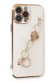 Newface Apple iPhone 13 Pro Kılıf Esila Silikon - Beyaz