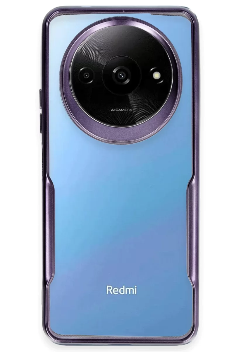 Newface Xiaomi Redmi A3 4G Kılıf Boyi Silikon Kapak - Derin Mor