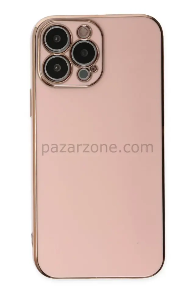 Newface Apple iPhone 15 Pro Max Kılıf Volet Silikon - Pembe