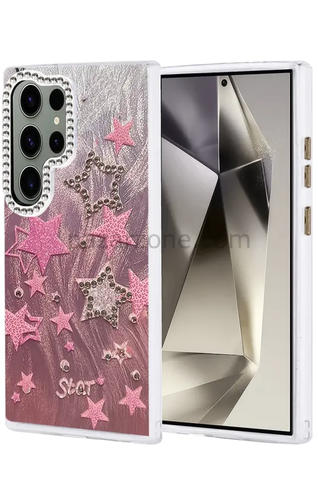Newface Samsung Galaxy S24 Ultra Kılıf Blade Aynalı Desenli Kapak - Desen 7