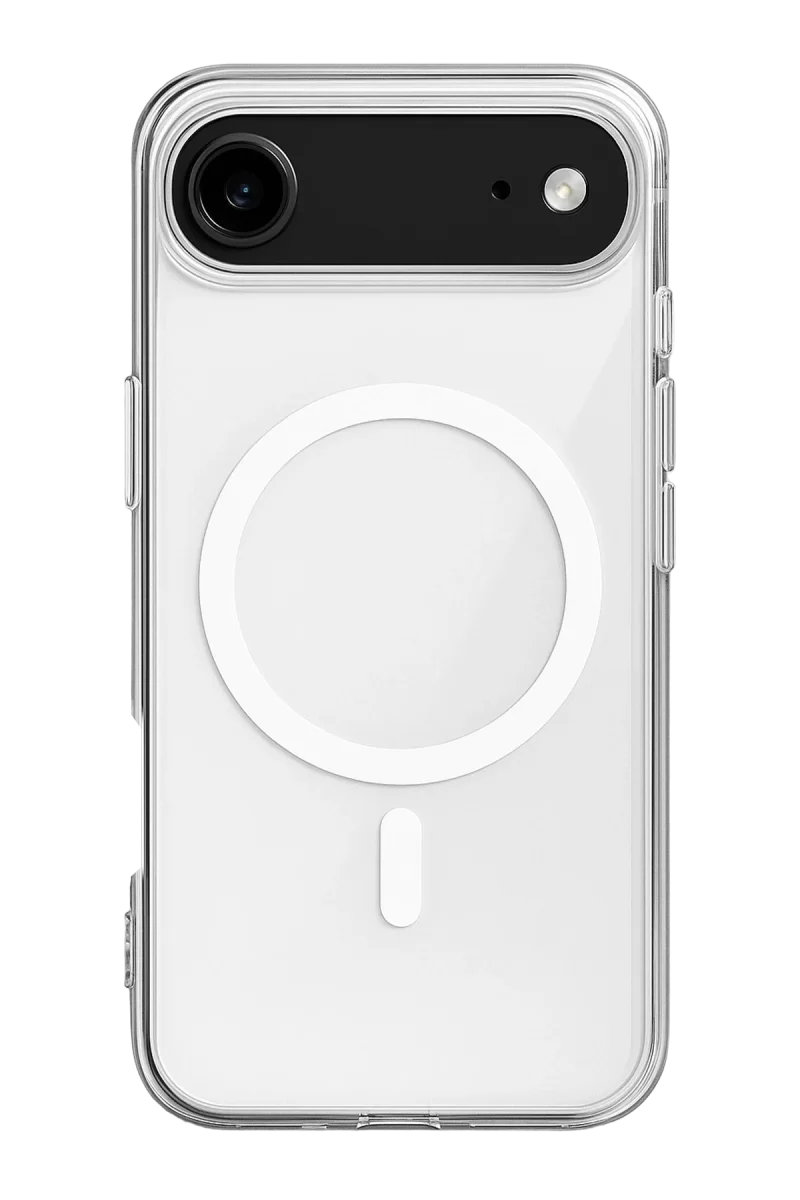Newface Apple iPhone 17 Air Kılıf Magneticsafe Şeffaf Silikon - Şeffaf