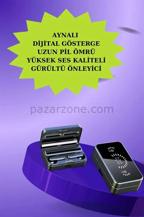 Powerbank Bluetooth Kulaklık Ve Yeni Model Akıllı Saat Seti ANC Özelliği Dokunamatik