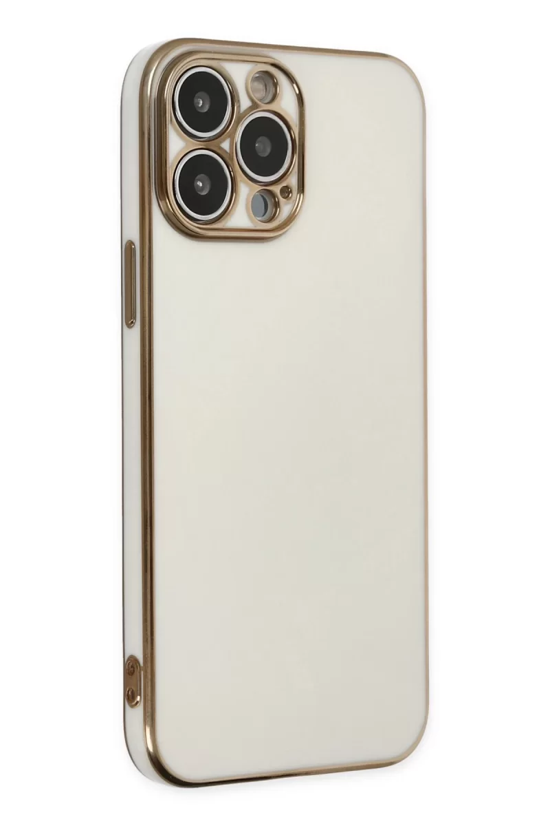 Newface Apple iPhone 14 Pro Kılıf Volet Silikon - Beyaz