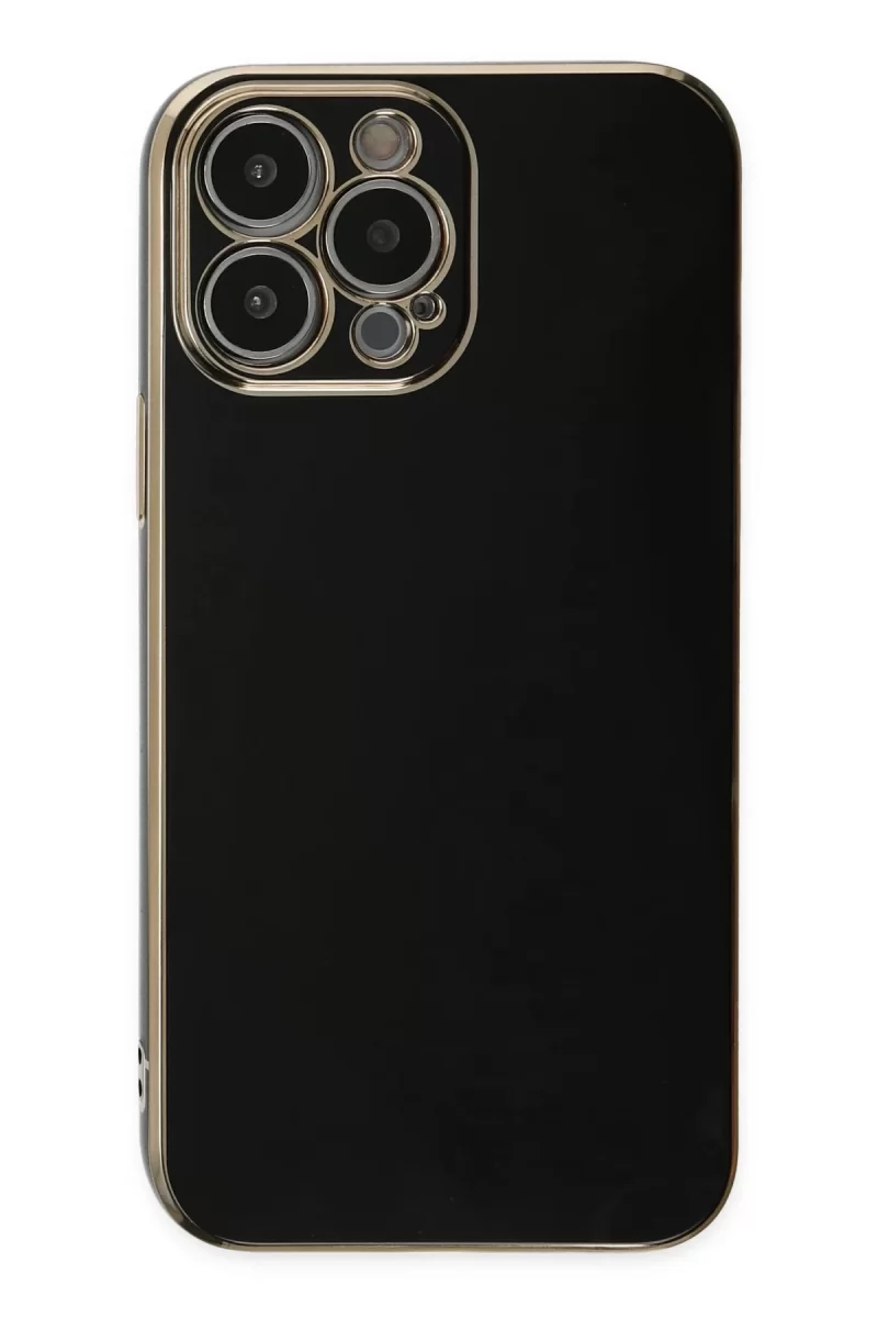 Newface Apple iPhone 15 Pro Max Kılıf Volet Silikon - Siyah