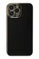 Newface Apple iPhone 15 Pro Max Kılıf Volet Silikon - Siyah