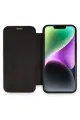 Newface Apple iPhone 12 Kılıf Dolpin Kapaklı - Siyah